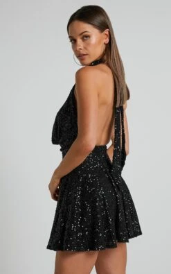 Showpo Malisha Cowl Neck Fit And Flare Mini Dress In Black 10 Showpo Malisha Cowl Neck Fit And Flare Mini Dress In Black -Showpo Women's Clothing Store Malisha Cowl Neck Fit and Flare Mini Dress in Black 5