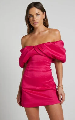 Showpo Manileen Twist Front Strapless Mini In Hot Pink 12 Showpo Manileen Twist Front Strapless Mini In Hot Pink -Showpo Women's Clothing Store Manileen Twist Front Strapless Mini in Hot Pink 1