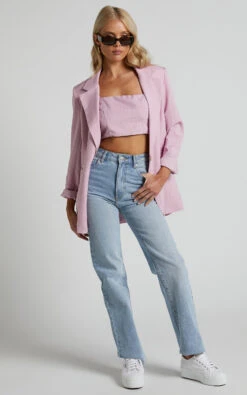 Showpo Marvilla Blazer - Single Breasted Shoulder Pad Blazer In Light Pink Pinstripe 11 Showpo Marvilla Blazer - Single Breasted Shoulder Pad Blazer In Light Pink Pinstripe -Showpo Women's Clothing Store Marvilla Blazer Single Breasted Shoulder Pad Blazer in Light Pink 12