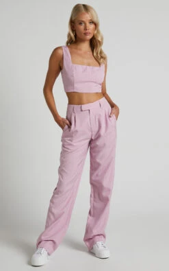 Showpo Marvilla Crop Top And Tailored Pants Set In Light Pink Pinstripe 10 Showpo Marvilla Crop Top And Tailored Pants Set In Light Pink Pinstripe -Showpo Women's Clothing Store Marvilla Crop Top and Tailored Pants Set in Light Pink 13