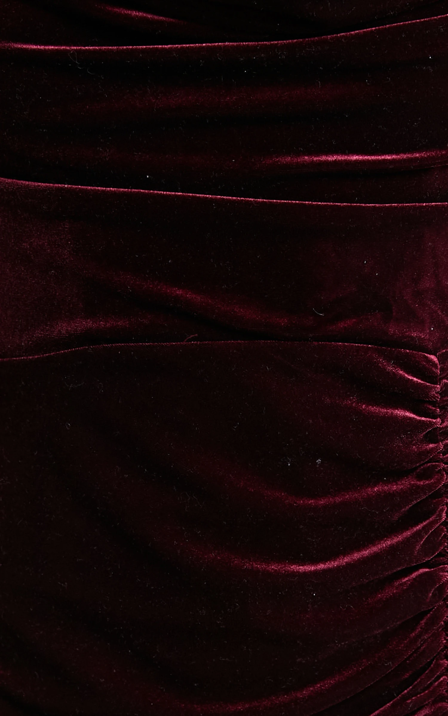 Showpo Maybelyn Velvet Ruched Cowl Neck Mini Dress In Burgundy 6 Showpo Maybelyn Velvet Ruched Cowl Neck Mini Dress In Burgundy - Image 6