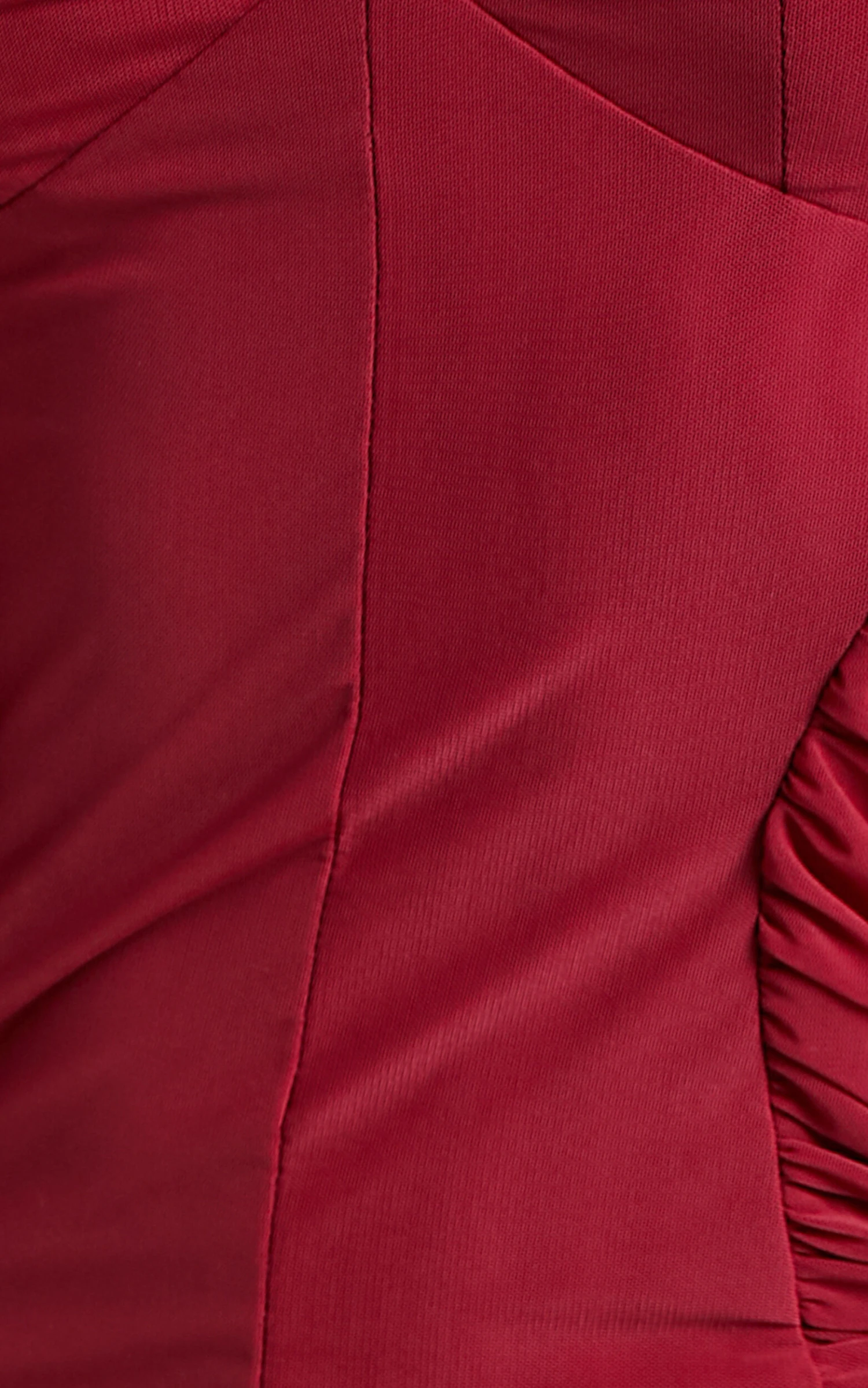 Showpo Mechelle Ruched Side Mesh Mini Dress In Wine 6 Showpo Mechelle Ruched Side Mesh Mini Dress In Wine - Image 6