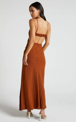 Showpo Medea One Shoulder Cut Out Maxi Dress In Rust 12 Showpo Medea One Shoulder Cut Out Maxi Dress In Rust -Showpo Women's Clothing Store Medea One Shoulder Cut out Maxi dress in Rust 3