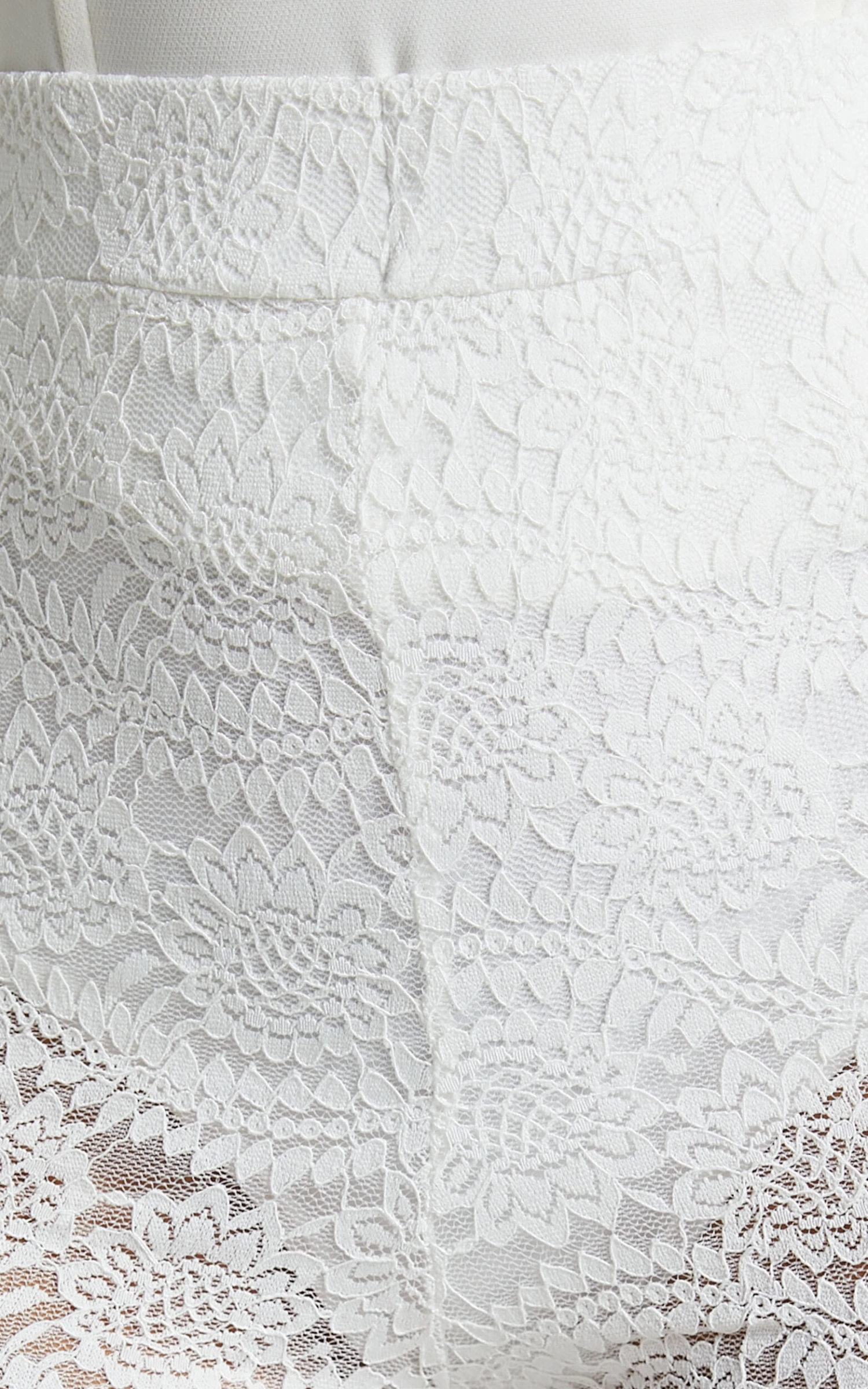 Showpo Mehca - High Waisted Lace Flared Pant In White 8 Showpo Mehca - High Waisted Lace Flared Pant In White - Image 8