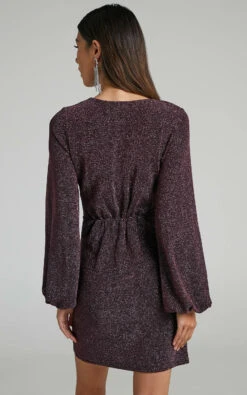 Showpo Mercia Twist Front Long Sleeve Mini Dress In Dark Pink 13 Showpo Mercia Twist Front Long Sleeve Mini Dress In Dark Pink -Showpo Women's Clothing Store Mercia Twist Front Mini Dress in Dark Pink 2528SD22040071012529 5