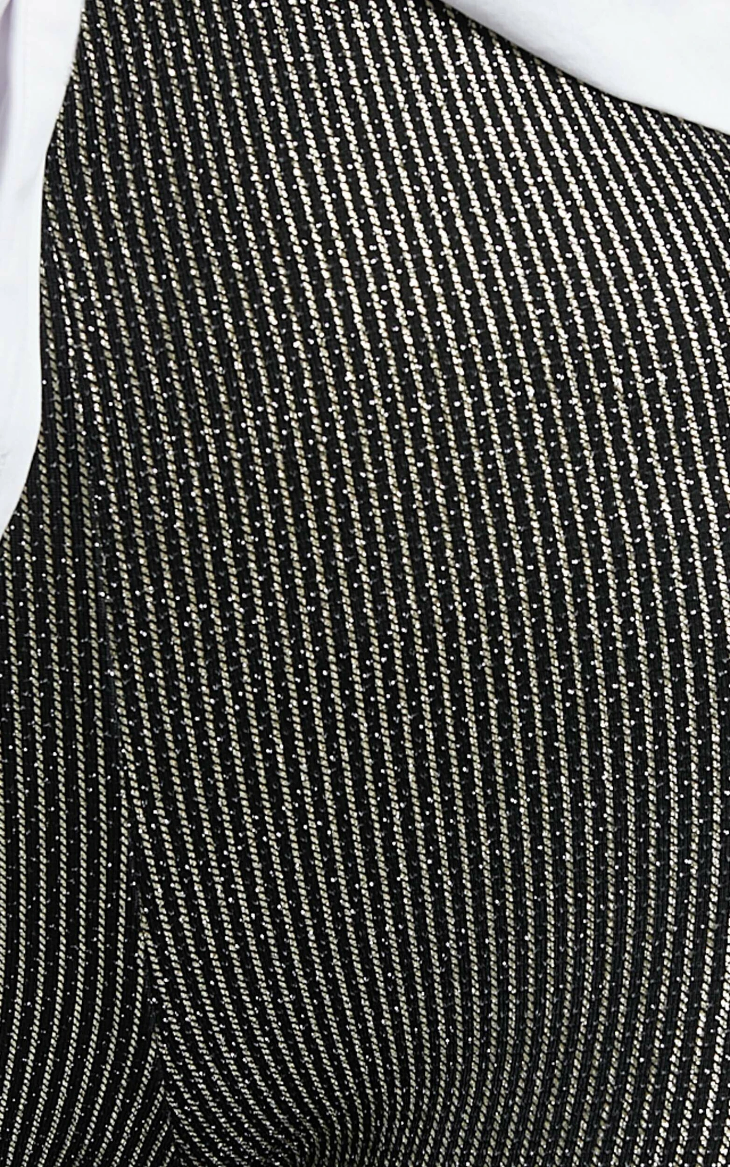 Showpo Merlin High Waisted Lurex Flared Pants In Black And Silver 7 Showpo Merlin High Waisted Lurex Flared Pants In Black And Silver - Image 7