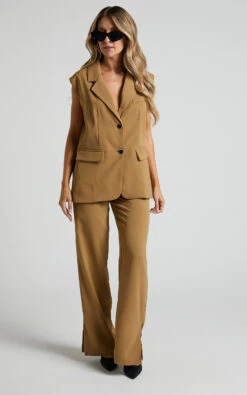 Showpo Mhina Blazer Vest - Relaxed Button Up Blazer Vest In Toffee 12 Showpo Mhina Blazer Vest - Relaxed Button Up Blazer Vest In Toffee -Showpo Women's Clothing Store Mhina Blazer Vest Relaxed Button Up Blazer Vest in Toffee 1