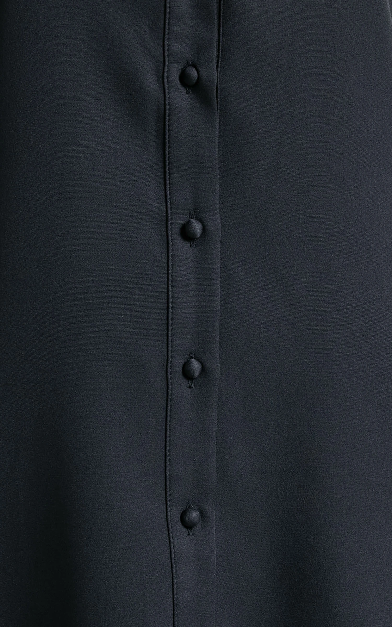 Showpo Mica Mini Dress - Frill Hem Balloon Sleeve Shirt Dress In Black 8 Showpo Mica Mini Dress - Frill Hem Balloon Sleeve Shirt Dress In Black - Image 8