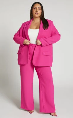 Showpo Michelle Oversized Plunge Neck Button Up Blazer In Pink 12 Showpo Michelle Oversized Plunge Neck Button Up Blazer In Pink -Showpo Women's Clothing Store Michelle Oversized Plunge Neck Button Up Blazer in Pink