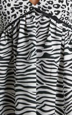 Showpo Michiko Shift Mini Dress In Contrast Animal Print 15 Showpo Michiko Shift Mini Dress In Contrast Animal Print -Showpo Women's Clothing Store Michiko Shift Mini Dress in Contrast Animal Print 8