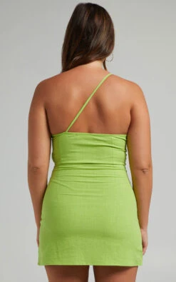 Showpo Velatus Asymmetrical One Shoulder Bodycon Mini Dress In Lime 15 Showpo Velatus Asymmetrical One Shoulder Bodycon Mini Dress In Lime -Showpo Women's Clothing Store Mikayla x Sarah x Anthony 23.12.2171706