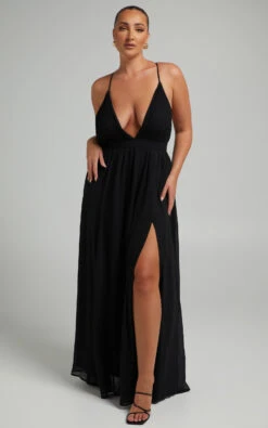 Showpo Shes A Delight Maxi Dress In Black -Showpo Women's Clothing Store Mikayla x Sarah x Anthony 23.12.2173080
