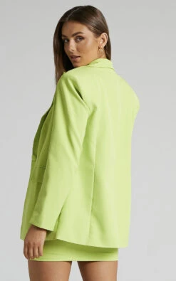 Showpo Morisset Blazer - Single Breasted Shoulder Pad Blazer In Lime 13 Showpo Morisset Blazer - Single Breasted Shoulder Pad Blazer In Lime -Showpo Women's Clothing Store Morisset Shoulder pad blazer in Lime 2528SO22030006032529 2