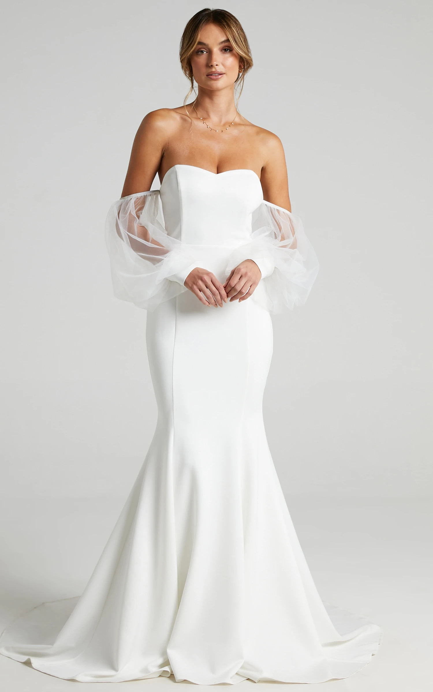 Showpo My Whole Heart Gown In White 8 Showpo My Whole Heart Gown In White - Image 8