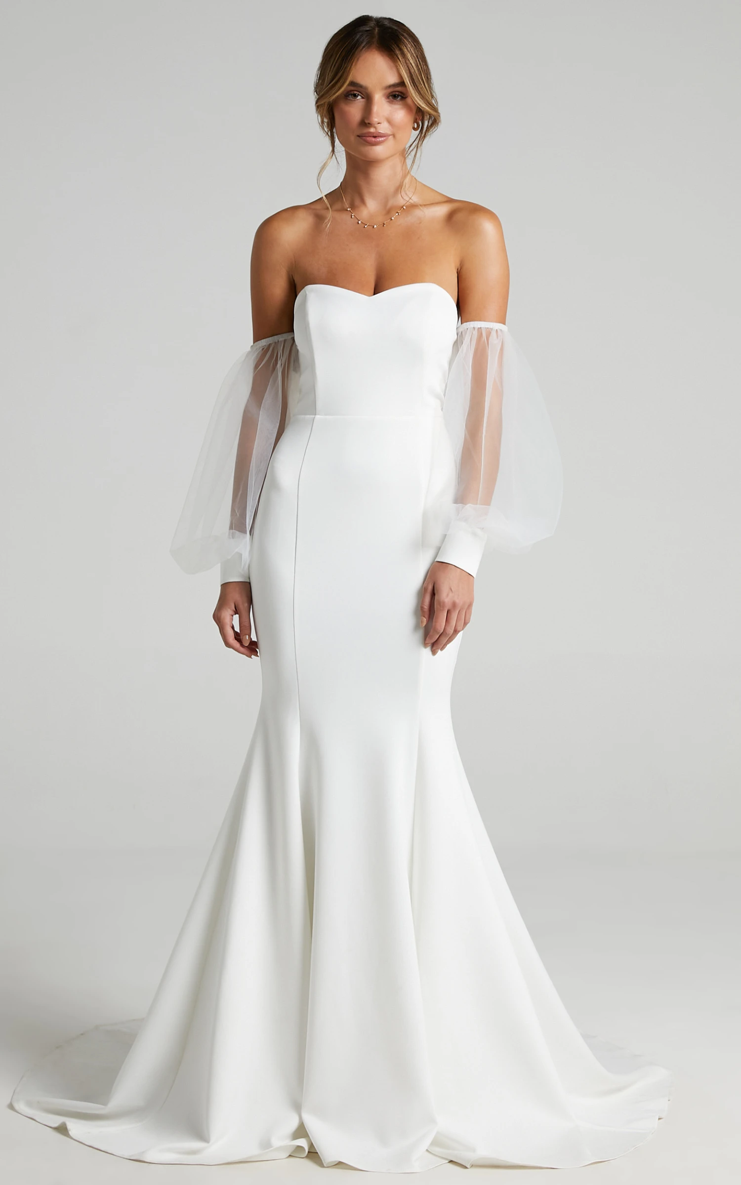 Showpo My Whole Heart Gown In White 9 Showpo My Whole Heart Gown In White - Image 9