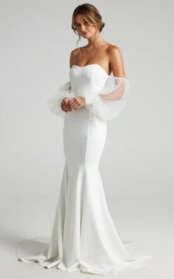 Showpo My Whole Heart Gown In White 15 Showpo My Whole Heart Gown In White -Showpo Women's Clothing Store My Whole Heart Gown in White SD21010064 41