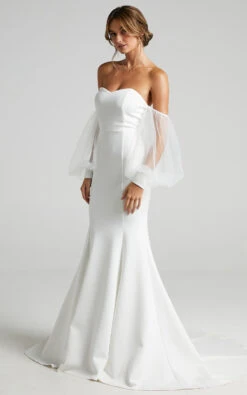 Showpo My Whole Heart Gown In White 13 Showpo My Whole Heart Gown In White -Showpo Women's Clothing Store My Whole Heart Gown in White SD21010064 61