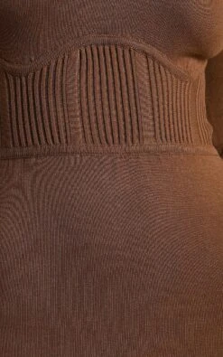 Showpo Myrline Long Sleeve Knit Midi Dress In Chocolate 17 Showpo Myrline Long Sleeve Knit Midi Dress In Chocolate -Showpo Women's Clothing Store Myrline Long Sleeve Knit Midi Dress in Chocolate 10