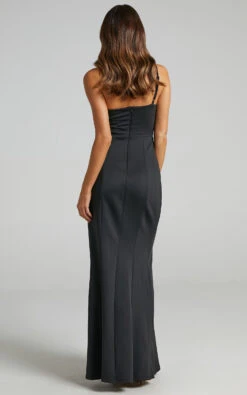 Showpo No Ones Fault One Shoulder Maxi Dress In Black 10 Showpo No Ones Fault One Shoulder Maxi Dress In Black -Showpo Women's Clothing Store NO ONES FAULT DRESS IN BLACK S009746 Black 7