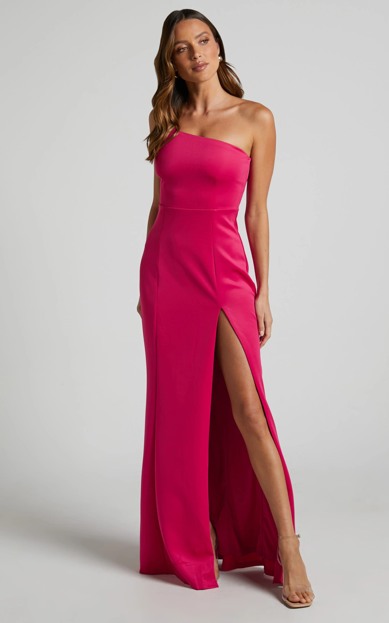 Showpo No Ones Fault One Shoulder Maxi Dress In Berry 8 Showpo No Ones Fault One Shoulder Maxi Dress In Berry - Image 8