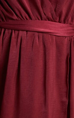 Showpo Novera Frill Sleeve Wrap Midi Dress In Wine 13 Showpo Novera Frill Sleeve Wrap Midi Dress In Wine -Showpo Women's Clothing Store Novera Wrap Midi dress in Wine 2528SD22040024032529 5