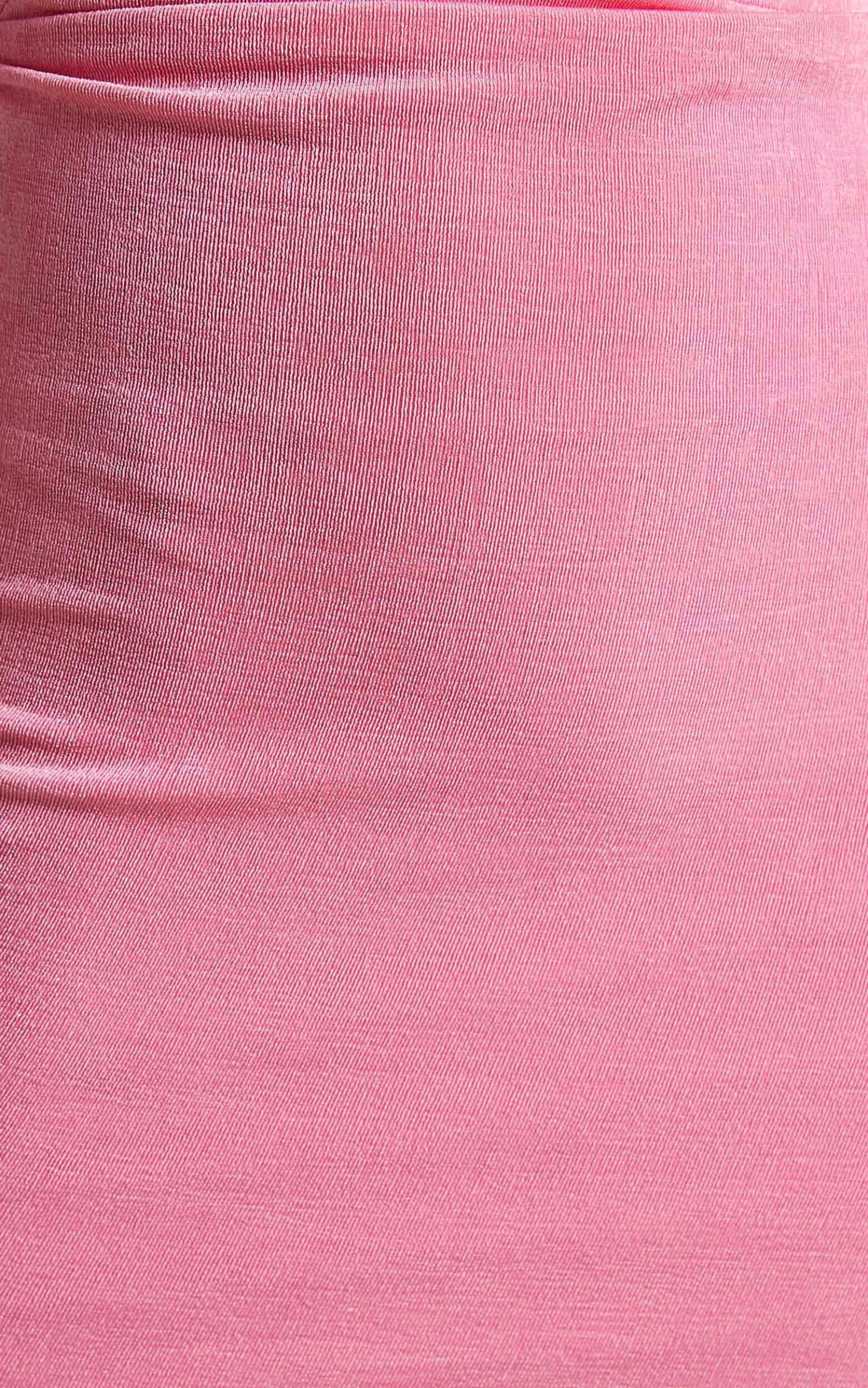 Showpo Oceana Asymmetrical Mini Dress In Bubblegum Pink 9 Showpo Oceana Asymmetrical Mini Dress In Bubblegum Pink - Image 9