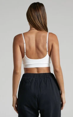 Showpo Orochie Scoop Neck Bralette In White 11 Showpo Orochie Scoop Neck Bralette In White -Showpo Women's Clothing Store Orochie fine strap bralette in White 2528ST22010025082529 4