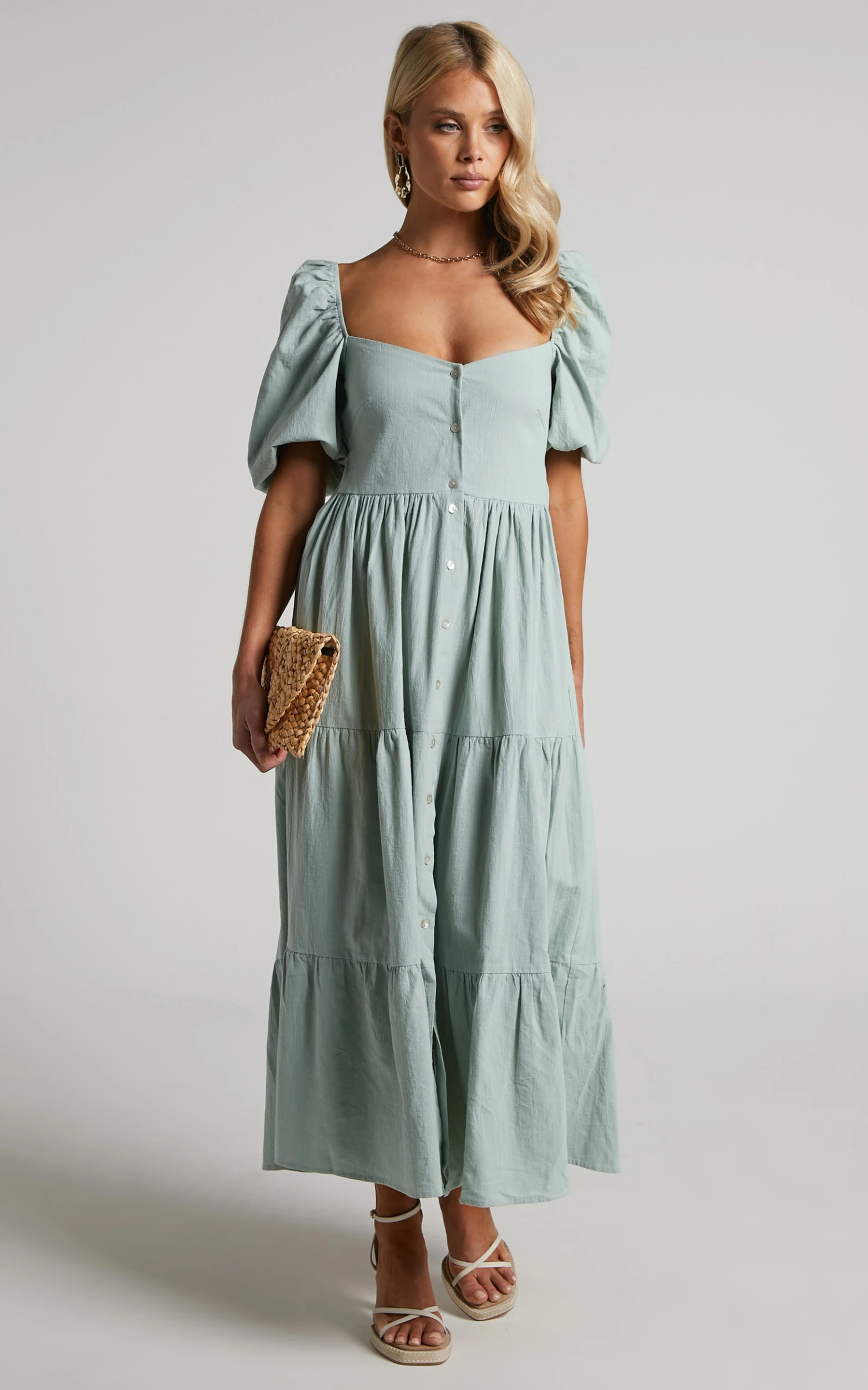 Showpo Palmer Dress In Sage 7 Showpo Palmer Dress In Sage - Image 7