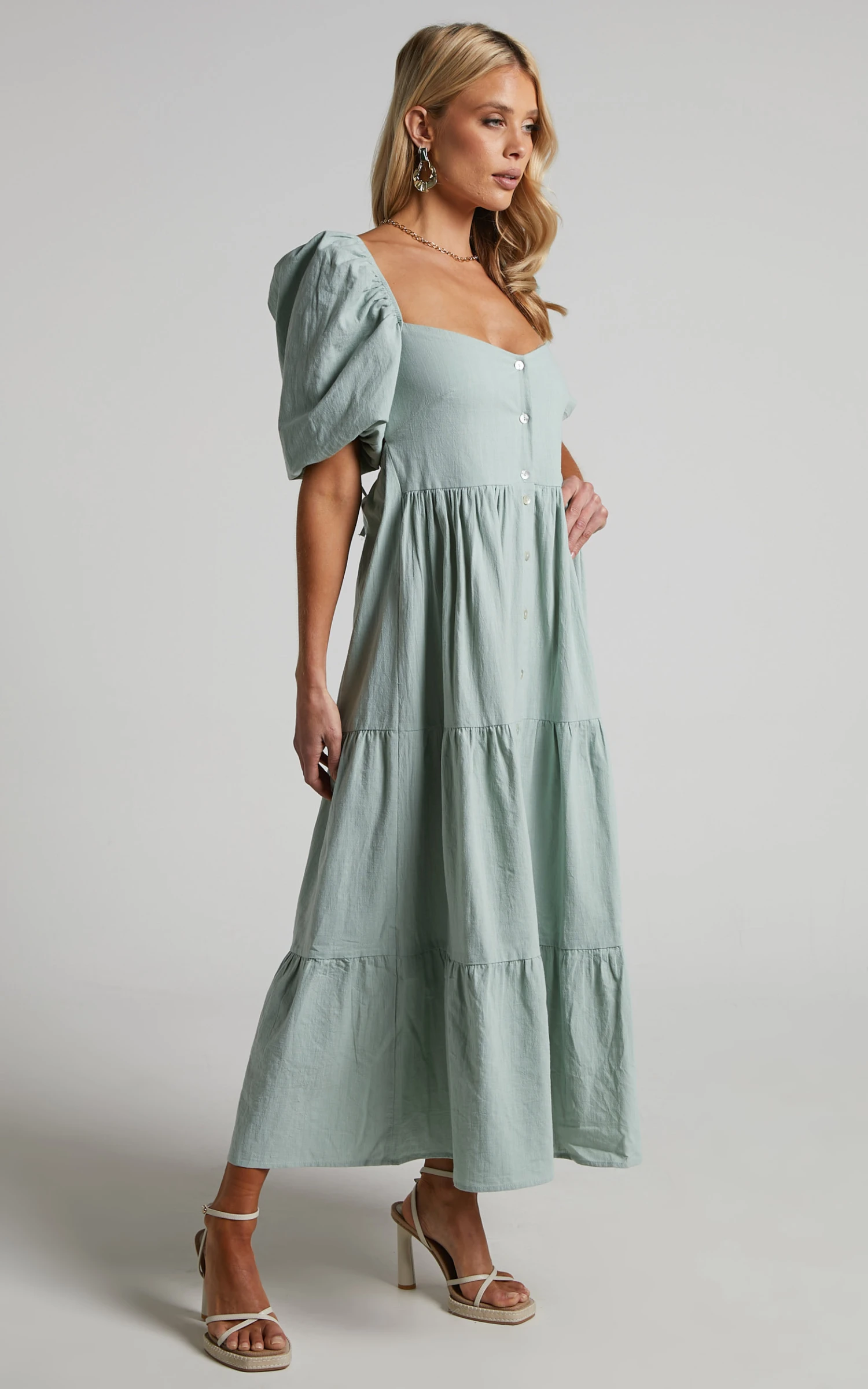 Showpo Palmer Dress In Sage 6 Showpo Palmer Dress In Sage - Image 6