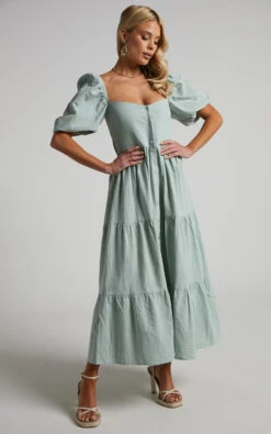 Showpo Palmer Dress In Sage 11 Showpo Palmer Dress In Sage -Showpo Women's Clothing Store Palmer Dress in Sage 2528SD20010063082529 8