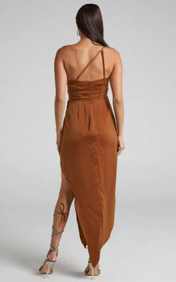 Showpo Parker Asymmetric Drape Front One Shoulder Maxi Dress In Bronze 8 Showpo Parker Asymmetric Drape Front One Shoulder Maxi Dress In Bronze -Showpo Women's Clothing Store Parker Asymmetric Drape Front Dress in Bronze 2528SD22050014012529 3