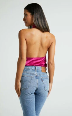 Showpo Perry Top - Halter Neck Twist Top In Magenta 16 Showpo Perry Top - Halter Neck Twist Top In Magenta -Showpo Women's Clothing Store Perry Top Halter Neck Twist Top in Magenta 6