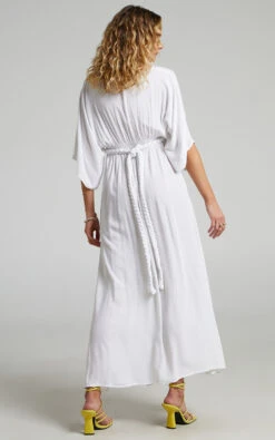 Showpo Phillipha Underbust Tie Angel Sleeve Maxi Dress In White 8 Showpo Phillipha Underbust Tie Angel Sleeve Maxi Dress In White -Showpo Women's Clothing Store Phillipha Underbust Tie Angel Sleeve Maxi Dress in White 2528SD21120061022529 3