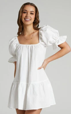 Showpo Poppy Dress In White -Showpo Women's Clothing Store Poppy Dress in White 2528SD21060096012529 5