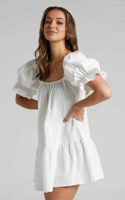 Showpo Poppy Dress In White -Showpo Women's Clothing Store Poppy Dress in White 2528SD21060096012529 9