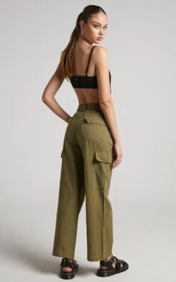 Showpo Radley Pants - Mid Rise Cargo Pants In Khaki 11 Showpo Radley Pants - Mid Rise Cargo Pants In Khaki -Showpo Women's Clothing Store RADLEY PANTS MID RISE CARGO PANTS IN KHAKI 11