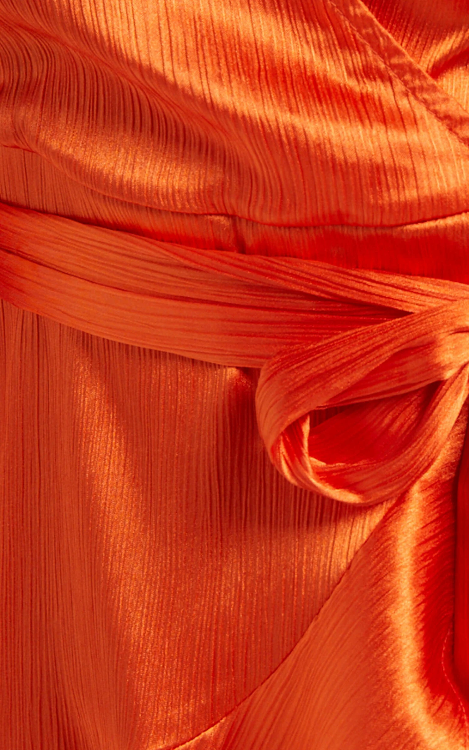 Showpo Francille Long Sleeve Wrap Mini Dress In Orange 9 Showpo Francille Long Sleeve Wrap Mini Dress In Orange - Image 9