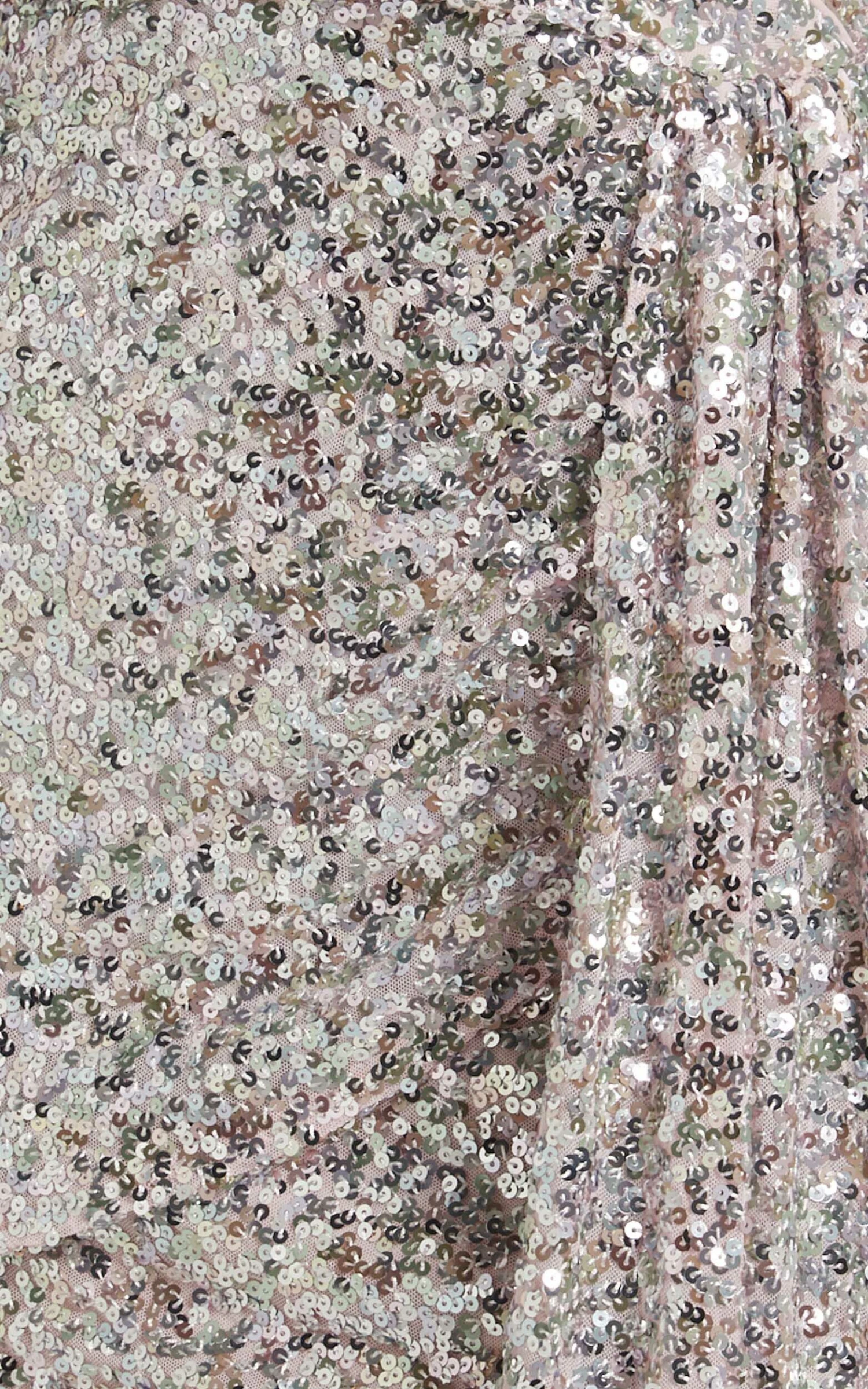 Showpo Schelley Drape Detail Halter Mini Dress In Multi Sequin 8 Showpo Schelley Drape Detail Halter Mini Dress In Multi Sequin - Image 8