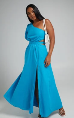 Showpo Cedie One Shoulder Puff Sleeve Maxi Dress In Blue 14 Showpo Cedie One Shoulder Puff Sleeve Maxi Dress In Blue -Showpo Women's Clothing Store RHEANNA X MAX X ANTHONY 10.12.2164822