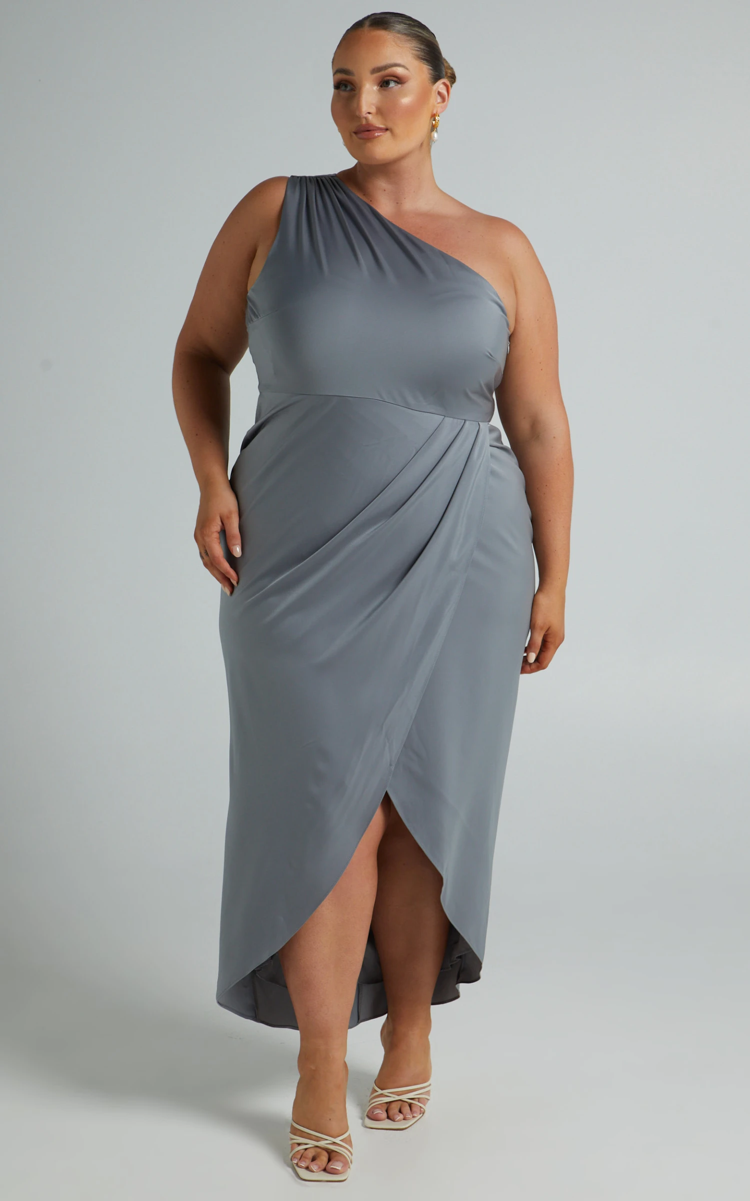 Showpo Felt So Happy Dress In Grey 3 Showpo Felt So Happy Dress In Grey - Image 3