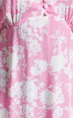 Showpo Ranella Button Front Midi Dress In Pink Floral 9 Showpo Ranella Button Front Midi Dress In Pink Floral -Showpo Women's Clothing Store Ranella Button Front Midi Dress in Pink Floral 2528SD21100155012529 6