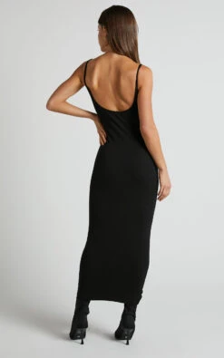 Showpo Reyneth Low Back Bodycon Rib Midi Dress In Black 14 Showpo Reyneth Low Back Bodycon Rib Midi Dress In Black -Showpo Women's Clothing Store Reyneth Low Back Bodycon Rib Midi Dress in Black 5