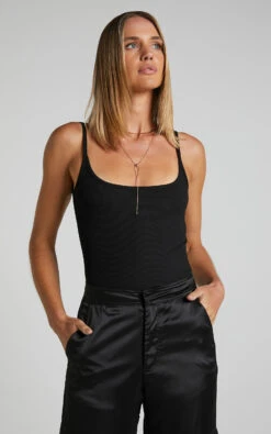 Showpo Reyneth Scoop Neck Low Back Rib Bodysuit In Black 12 Showpo Reyneth Scoop Neck Low Back Rib Bodysuit In Black -Showpo Women's Clothing Store Reyneth Scoop Neck Low Back Rib Bodysuit in Black