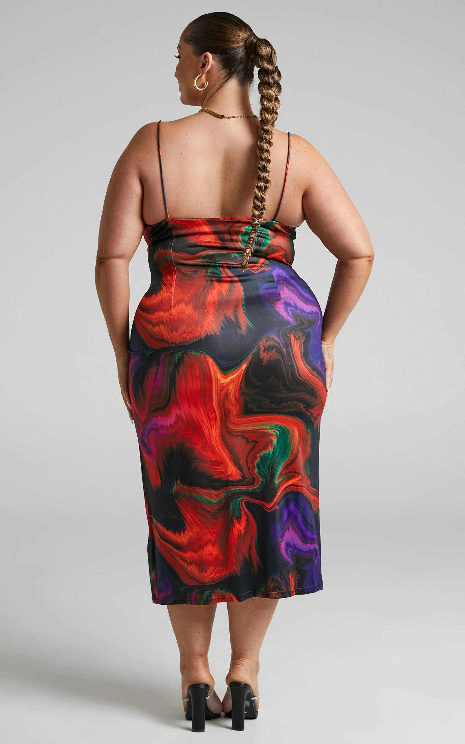 Showpo Rhaine Cowl Midi Dress In Phoenix Rising 6 Showpo Rhaine Cowl Midi Dress In Phoenix Rising - Image 6