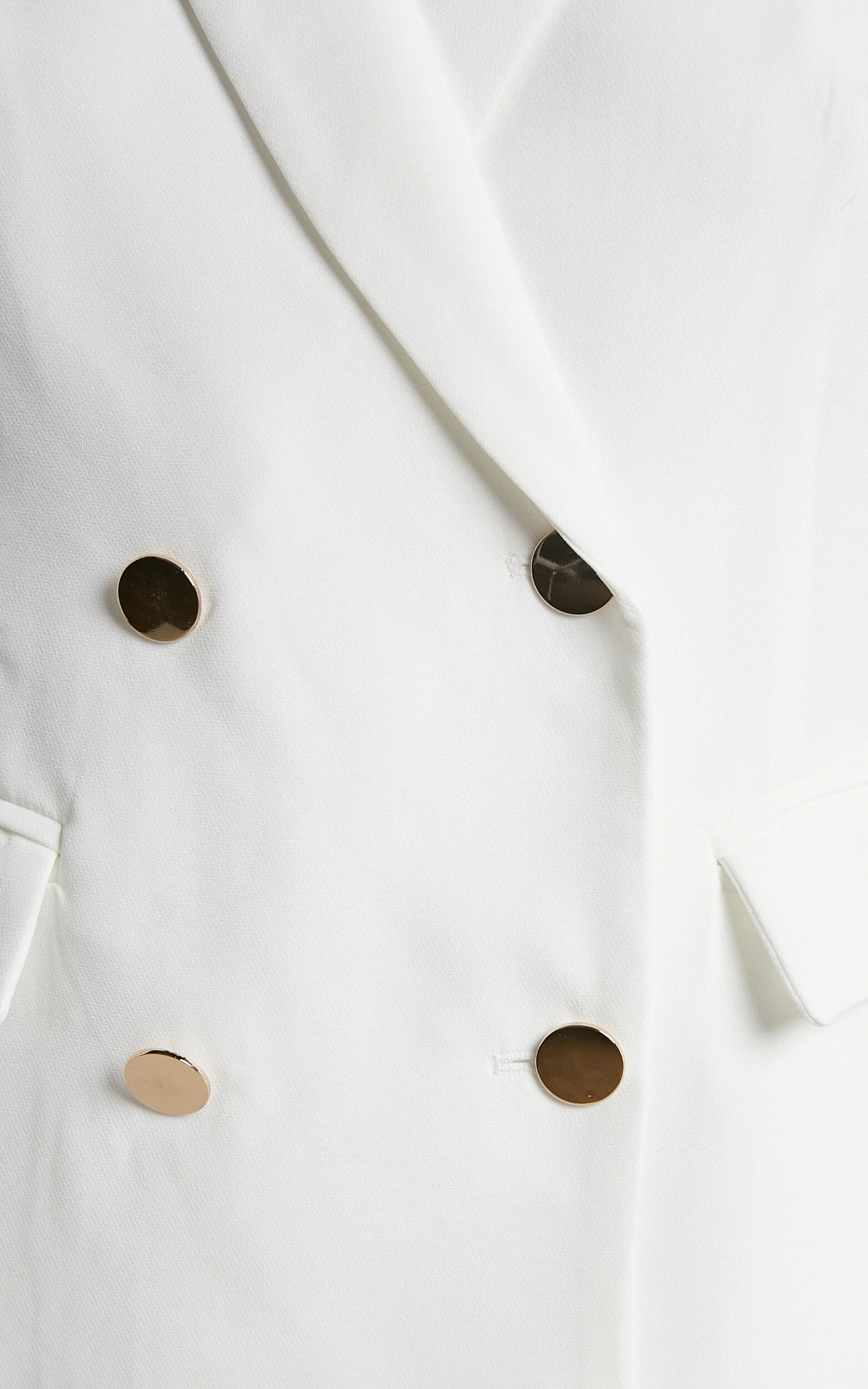 Showpo Rhaiza Mini Dress - Faux Feather Trim Double Breasted Blazer Dress In White 8 Showpo Rhaiza Mini Dress - Faux Feather Trim Double Breasted Blazer Dress In White - Image 8