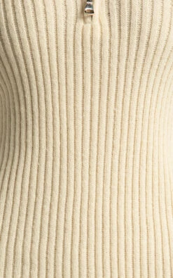 Showpo Rhenanita Quarter Zip Knit Dress In Cream 17 Showpo Rhenanita Quarter Zip Knit Dress In Cream -Showpo Women's Clothing Store Rhenanita Quarter Zip Knit Dress in Cream 12