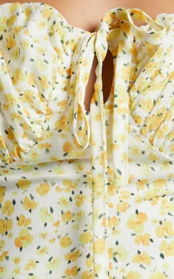 Showpo Rhenzy Top - Tie Front Puff Sleeve Crop Top In Sunshine Ditzy 15 Showpo Rhenzy Top - Tie Front Puff Sleeve Crop Top In Sunshine Ditzy -Showpo Women's Clothing Store Rhenzy Top Tie Front Puff Sleeve Crop Top in Sunshine Ditzy 6