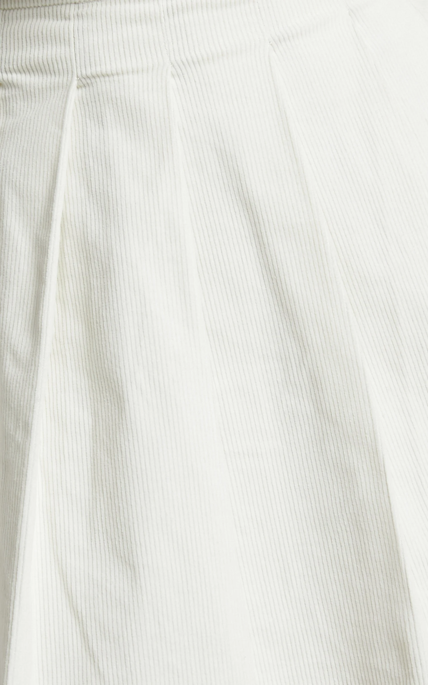 Showpo Rhexy Pleated Cord Mini Skirt In Ivory - Image 2