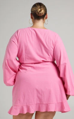 Showpo Francoise Long Sleeve Wrap Mini Dress In Pink 15 Showpo Francoise Long Sleeve Wrap Mini Dress In Pink -Showpo Women's Clothing Store Riley x Sarah x Anthony 19.01.2276629