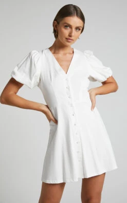 Showpo Rochelle Dress In White 11 Showpo Rochelle Dress In White -Showpo Women's Clothing Store Rochelle Dress in White 2